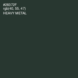 #28372F - Heavy Metal Color Image
